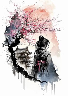 Geisha cherry blossom