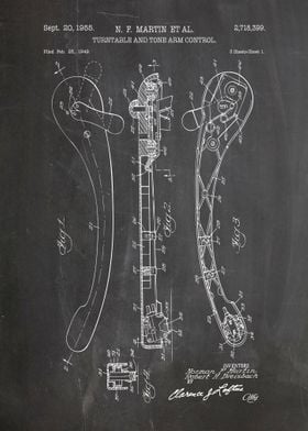 Turntable tone arm