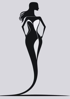 Female Form Silhouette Art