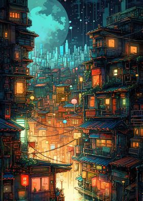 Anime Manga Cityscapes
