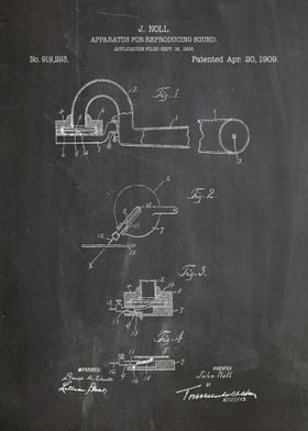 Reproducing sound patent