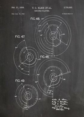 record player patent 1956