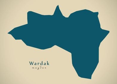 Wardak province map