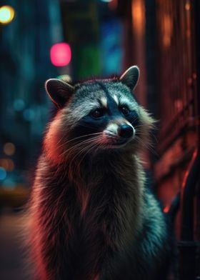 Raccoon Portrait