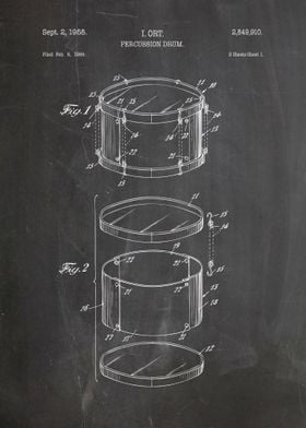 Percussion drum patent 