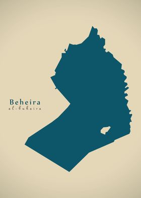 Beheira governorate map