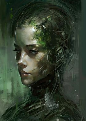 Female Android Painting