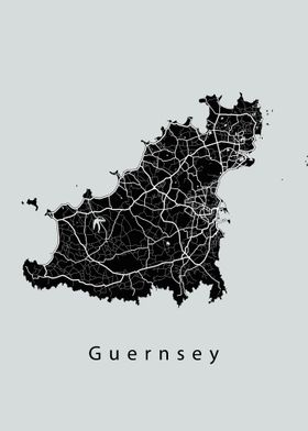 Guernsey Island Map
