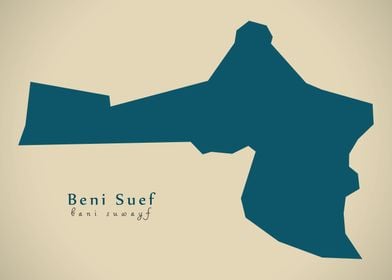 Beni Suef governorate map