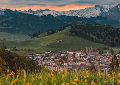 Swiss Village Sunrise