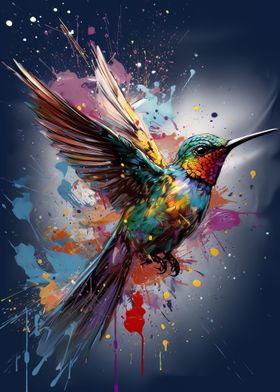 Colibri painting