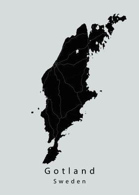 Gotland Island Map