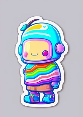 Cute candy astronaut