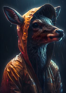 Deer in a Raincoat