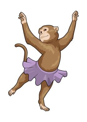 Monkey Ballerina Ballet