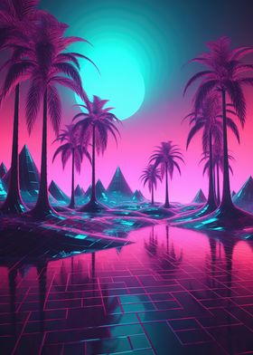 Surreal Synthwave Night