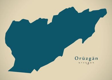 Urozgan province map