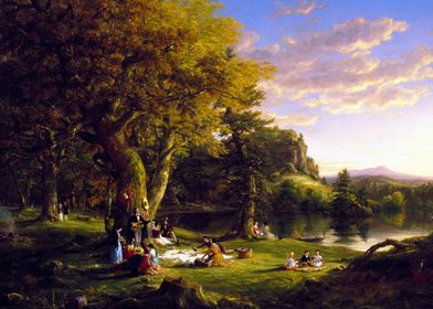 The Picnic by Thomas Cole