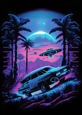 Escaping From UFO Poster