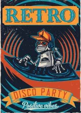 Retro DJ Robot