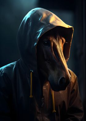 Horse in a Raincoat