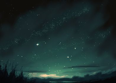 Beautiful night sky 