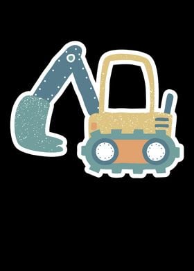 Cute Excavator Car Kids