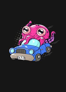Cute Octopus In Car Funny