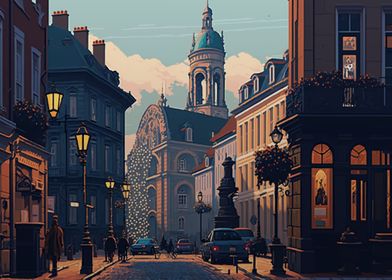 Rennes Pixel art 