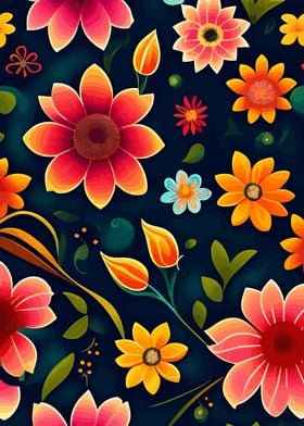 Flowers Pattern Floral Art