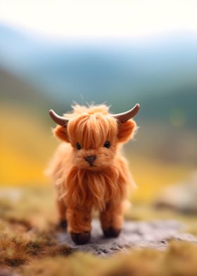 Cute Baby Highland Cattle