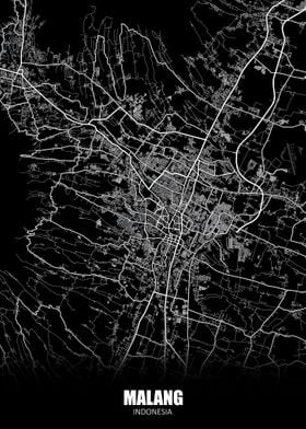 Malang Indonesia Map