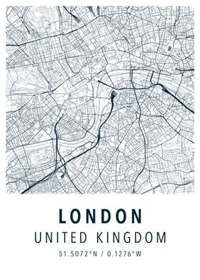 london simple map