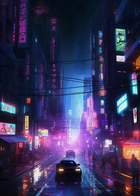 Cyberpunk Tokyo Nights