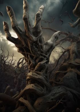 Earth's Rooted Hand