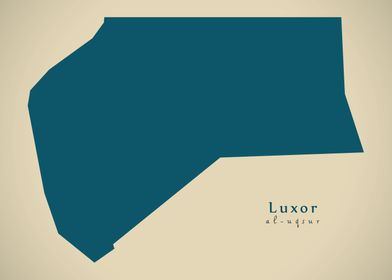 Luxor governorate map