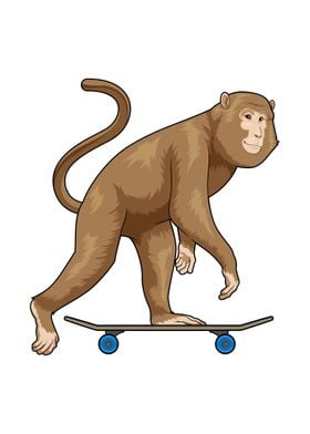 Monkey Skater Skateboard