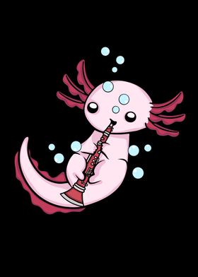 Clarinet Player Axolotl