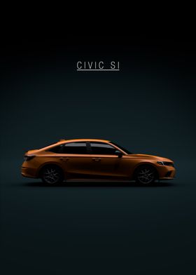 Honda Civic SI 2022 Orange