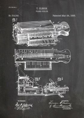 piano violin patent 1885