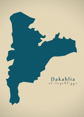 Dakahlia governorate map