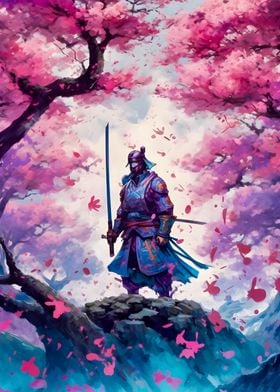 Cheery blossom samurai