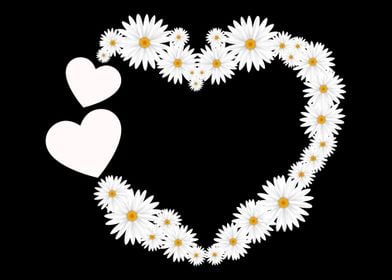 Daisy Flower Heart