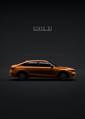 2022 Honda Civic SI Orange