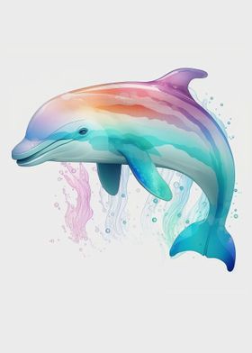 Dolphin Splashing Water