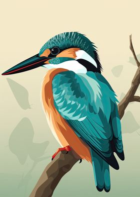 Vector Kingfisher