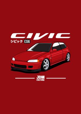 Civic EG6 JDM Culture