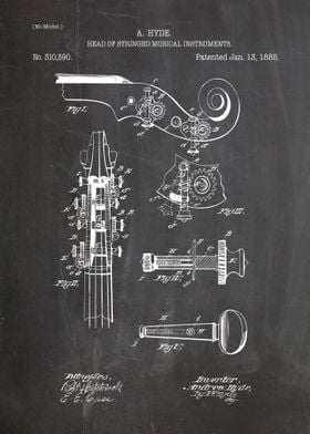 head of stringed instrumen