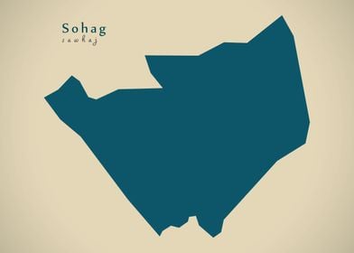 Sohag governorate map