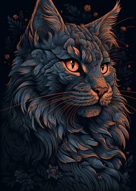 Maine Coon Cat Imaginative